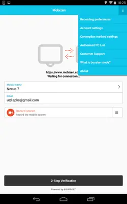 Mobizen Screen Recorder android App screenshot 1